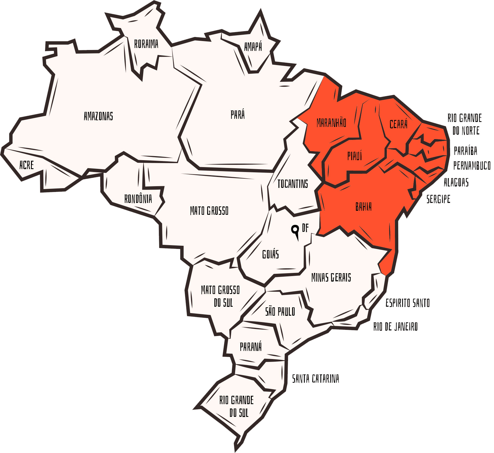 mapa do Brasil